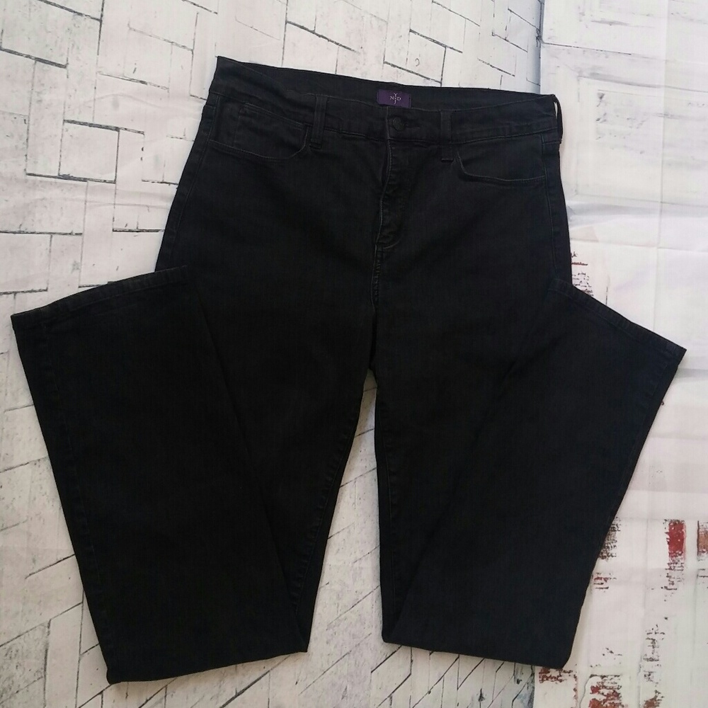 NYDJ Lift&Tuck Embellish Black Stretch Jeans